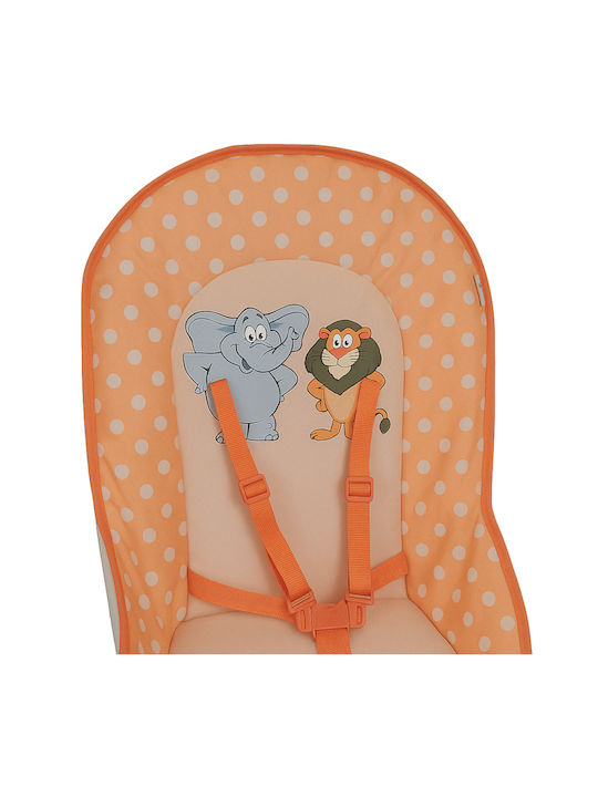 Beboulino Lion Elephant Foldable Baby Highchair Orange