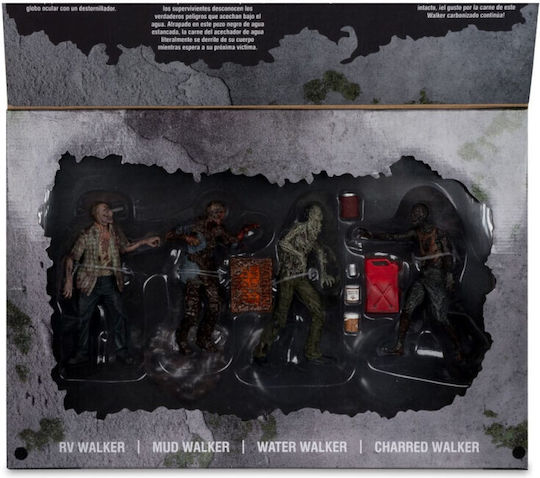 Walking Dead Action Figures 4-pack Walkers 13 Cm