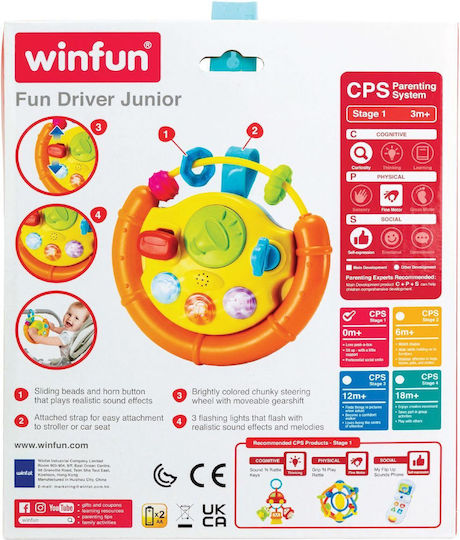 Winfun Volan cu Lumină și Sunete pentru 3++ Luni (Diverse modele) 1 buc