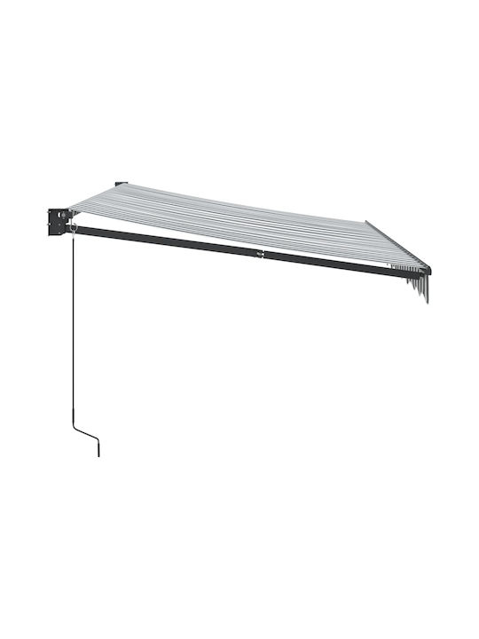 vidaXL Τέντα Βεράντας με Led Γκρι 3x2.5m