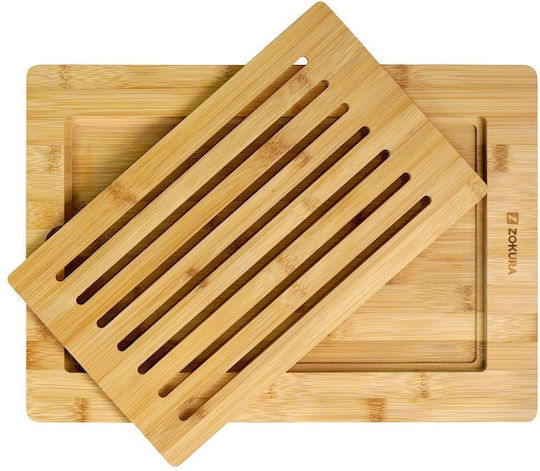 Zokura Επιφάνεια Κοπής για Ψωμί από Μπαμπού 40x28cm