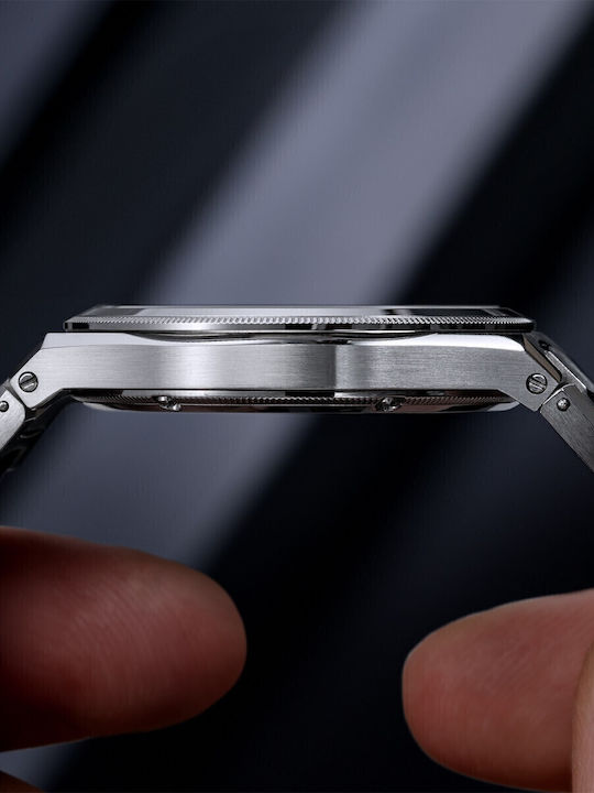 Venezianico Herrenuhr Automatisch mit Silber Metallarmband