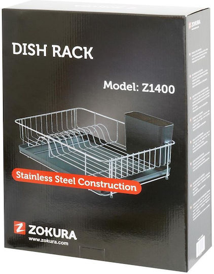 Zokura Scurgător De Chiuvetă Inox Gri 38cm