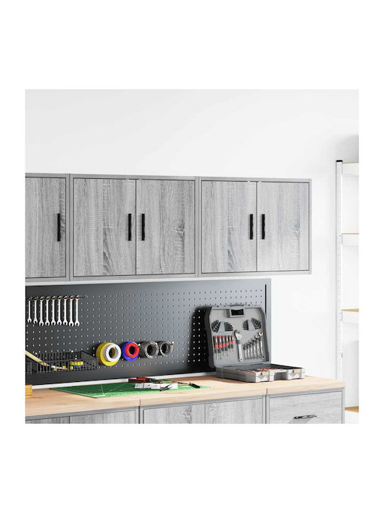 Wand Wohnzimmer Schrank aus Spanplatte Grau 60x30x41cm