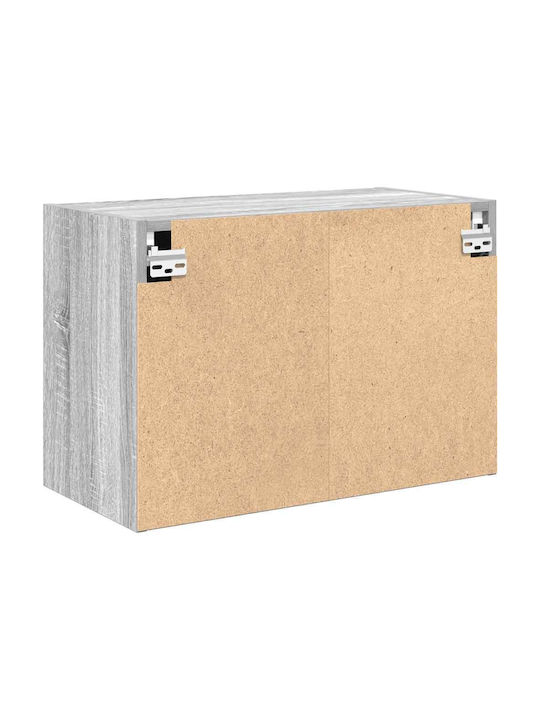 Wand Wohnzimmer Schrank aus Spanplatte Grau 60x30x41cm