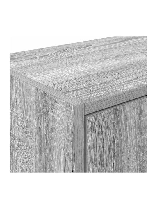 Wand Wohnzimmer Schrank aus Spanplatte Grau 60x30x41cm