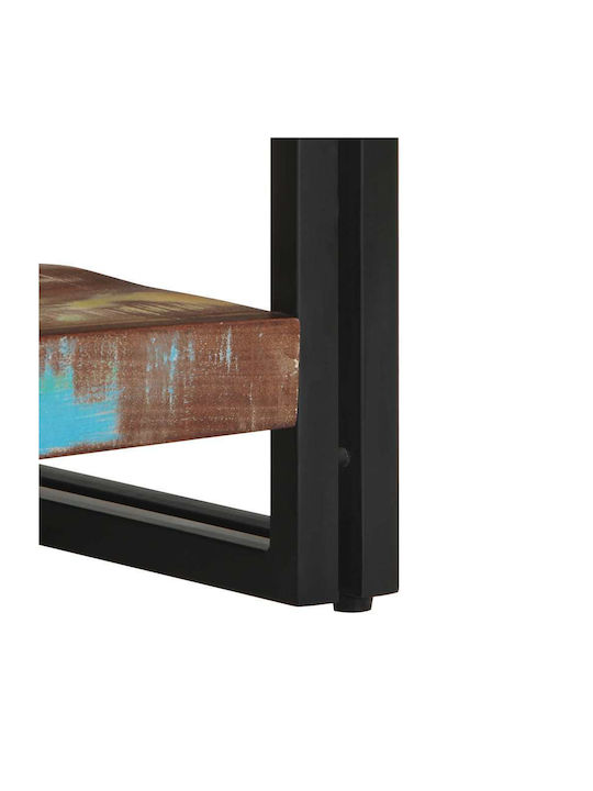 Rectangular Side Coffee Table Made of Solid Wood Multicolour W70xL50xH38cm