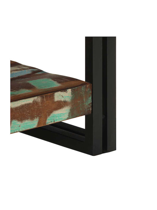 Square Side Table Made of Solid Wood Multicolour M50xL50xH38cm