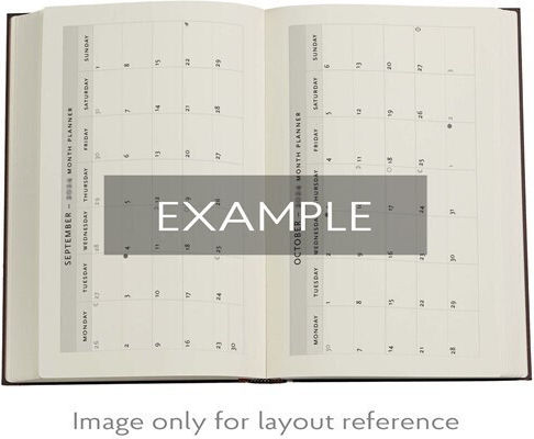 Academic Diary Paperblanks 2025-2026 Week 2 Pages Mini Horizontal 9.5x14cm Michelangelo Handwriting Ded07051