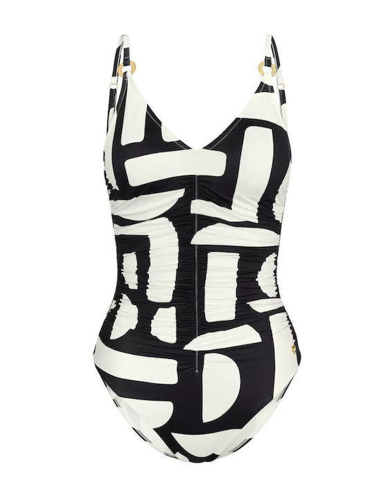 Summer Allure Op 01 Swimsuit With Light Padding Black-White