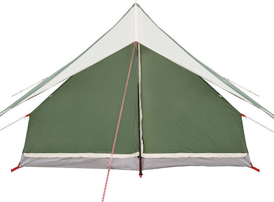vidaXL Καλοκαιρινή Σκηνή Camping Πράσινη για 7 Άτομα 315x286x200εκ.