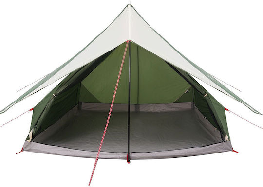 vidaXL Καλοκαιρινή Σκηνή Camping Πράσινη για 7 Άτομα 315x286x200εκ.