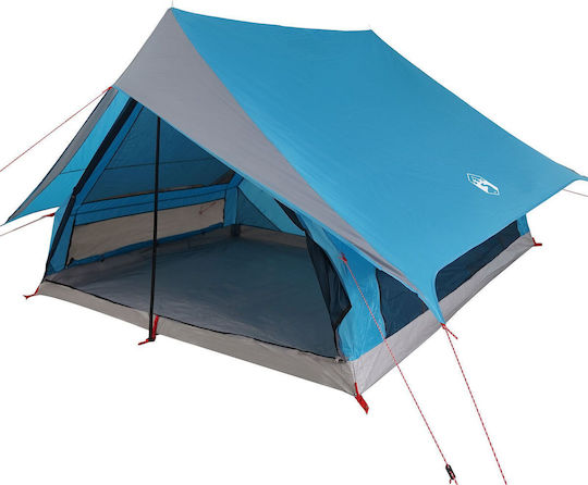 vidaXL Καλοκαιρινή Σκηνή Camping Μπλε για 7 Άτομα 315x286x200εκ.