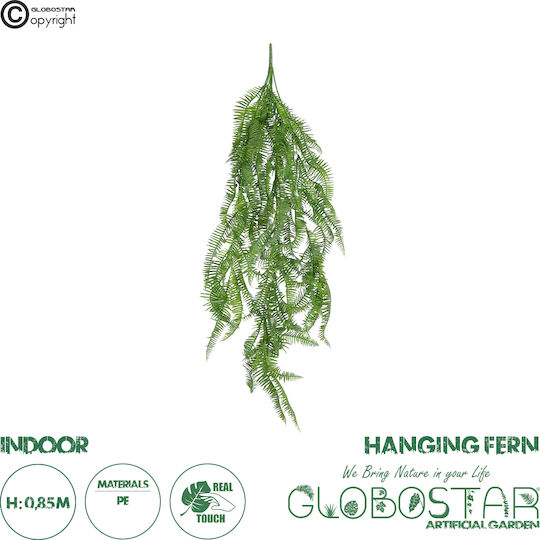 Künstlicher dekorativer Zweig Farn Grün 87cm GloboStar