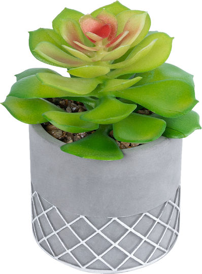 Globostar? Artificial Garden Succulent Sedeveria 21095 Διακοσμητικό Φυτό Παχύφυτο Σεντεβέρια Υ17cm