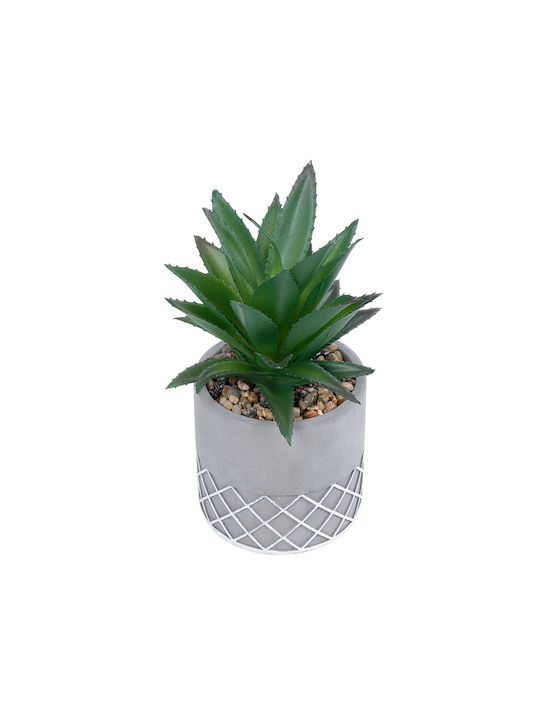 Globostar? Artificial Garden Succulent Aloe 21096 Decorative Plant Succulent Aloe H17cm