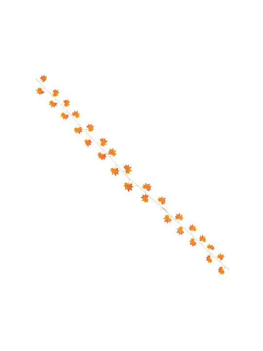 Decorative Garland Maple Orange 220cm GloboStar