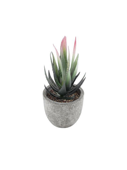 Globostar Artificial Garden Succulent Aloe 21008 Decorative Plant Succulent Aloe H14cm