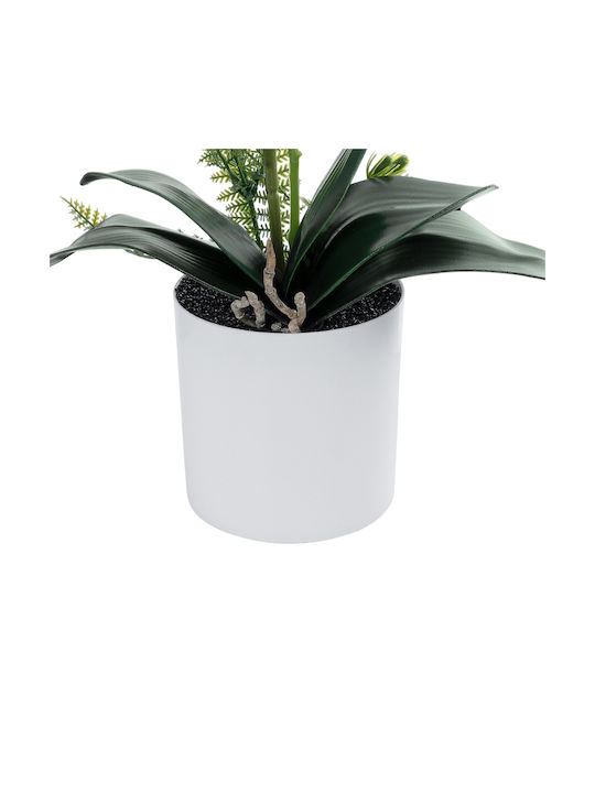 Globostar Artificial Garden Pink Orchid 21077 Decorative Plant Pink Orchid H45cm