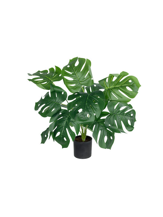 Globostar? Künstliche Garten-Monstera 20934 Dekorative Monstera-Pflanze H55cm
