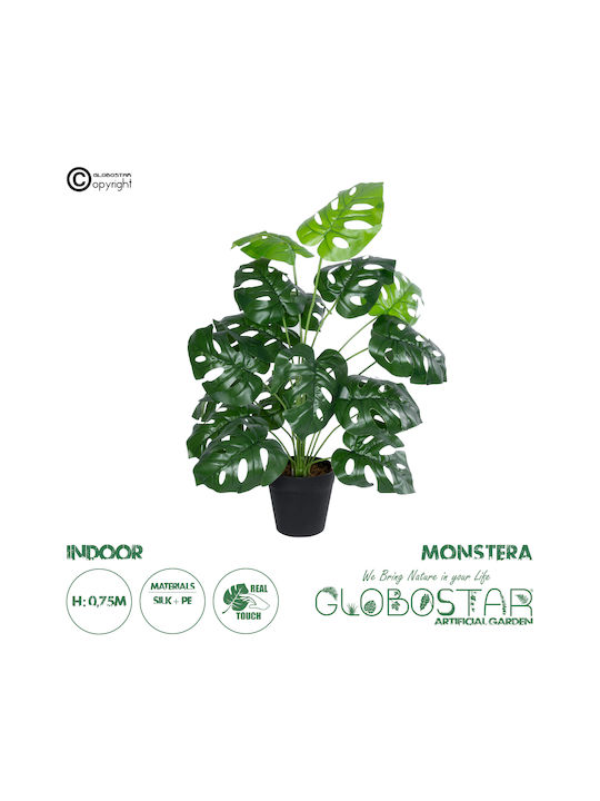Globostar? Artificial Garden Monstera 20909 Decorative Plant Monstera Υ75cm