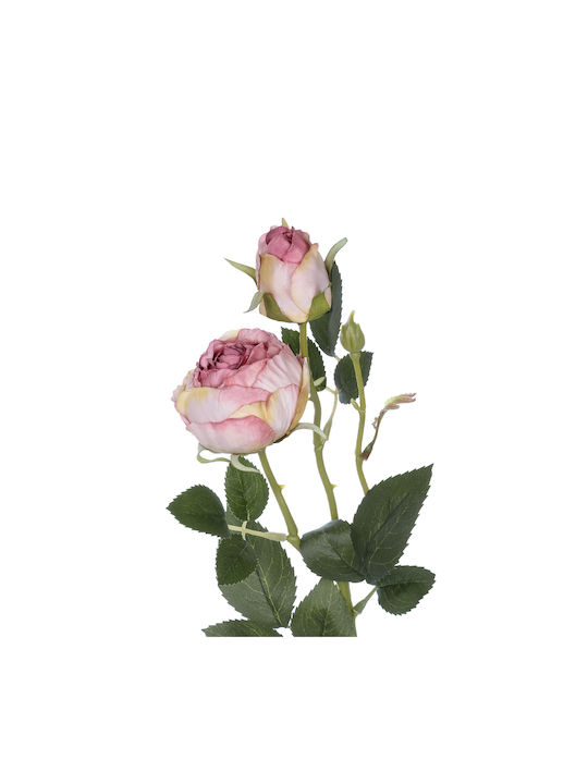 Dekorative künstliche Blume Rose Rosa 55cm GloboStar