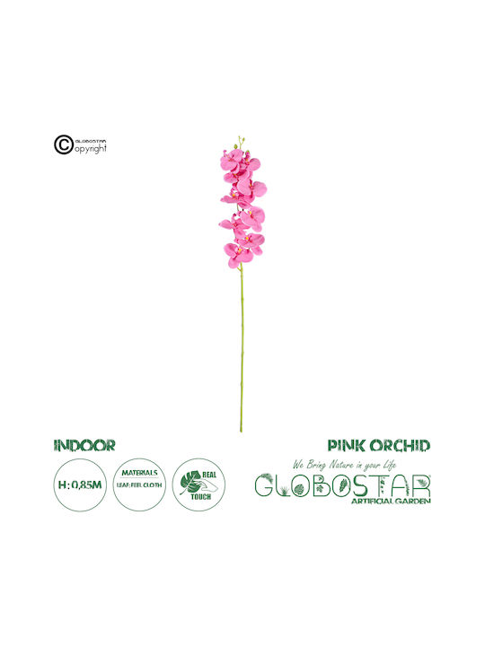 Floare Artificială Decorativă Orhidee Pink 85cm GloboStar