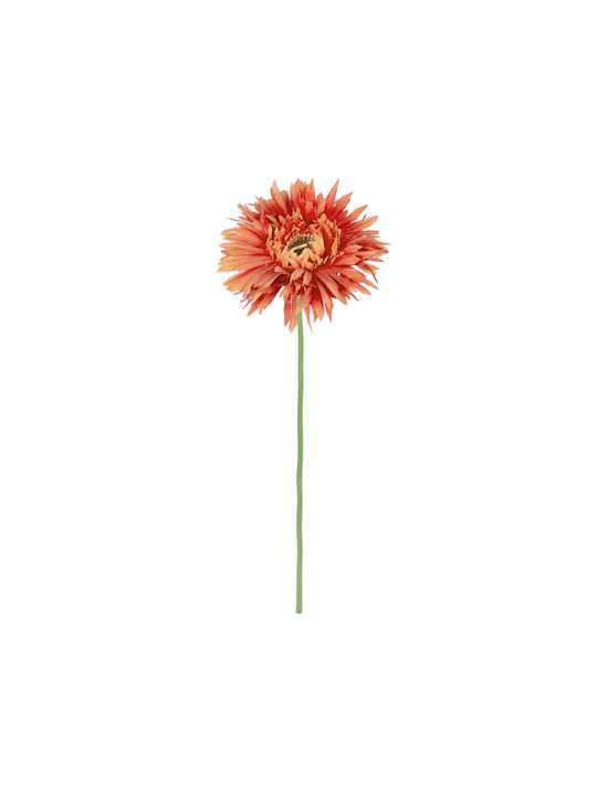 Dekorative künstliche Blume Rose Orange 44cm GloboStar