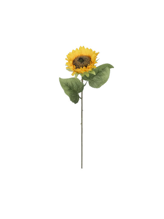 Floare Artificială Decorativă Heliotropium Yellow 50cm GloboStar