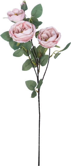 Dekorative künstliche Blume Rose Rosa 70cm GloboStar