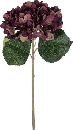 Künstlicher dekorativer Zweig Hortensie Deep Red 47cm GloboStar