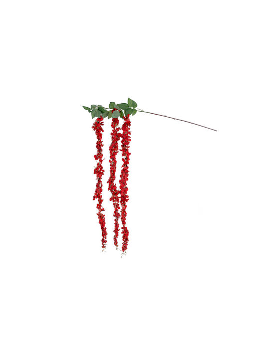 Artificial Decorative Red Wisteria Flower Branch 21519 - Φ45 X H120cm