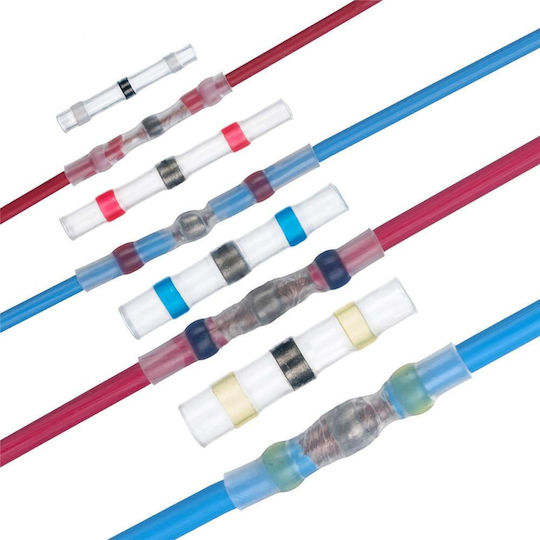Set 120 Conectori Electrice Profesionali Termocontractabili Onuvio Tuburi Termocontractabile Impermeabile cu Flux pentru Lipire și Etanșare, Cutie de Transport
