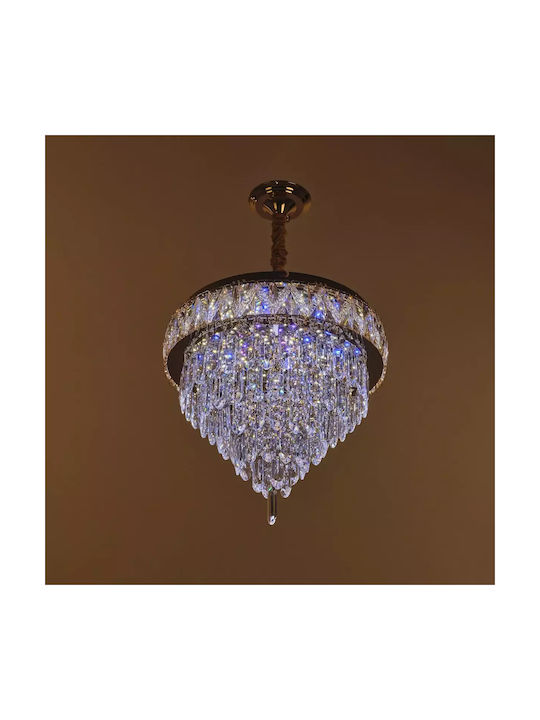 Πολυέλαιος LED με Κρύσταλλα Χρυσός 4254-r45gd-elbulgaria
