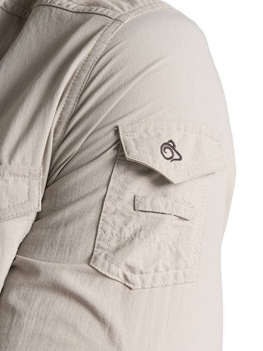 Langärmlig Hemd Beige