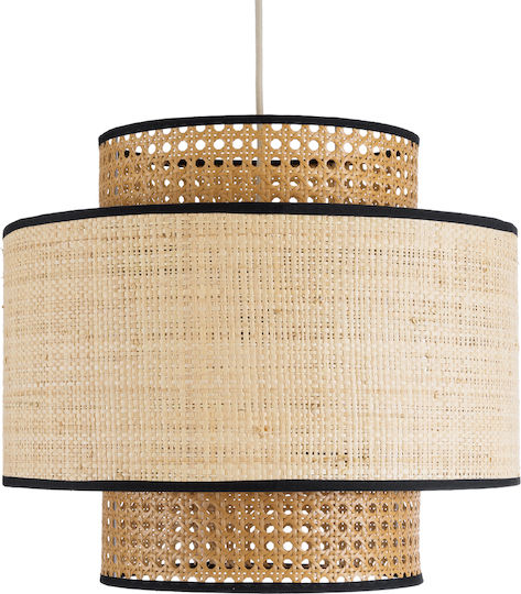 GloboStar Bravado Brown Boho Grid Pendant Ceiling Light with E27 Socket 40x35x35cm