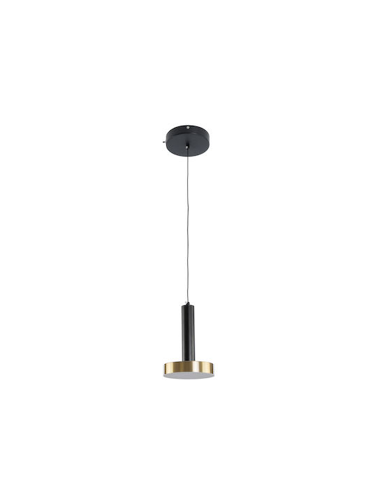 GloboStar ZANE Black LED Pendant Ceiling Light with Warm to Cool White Light 15x20x20cm
