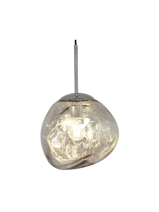 GloboStar Dixxon Pendant Light Silver with Socket E27 28x40cm
