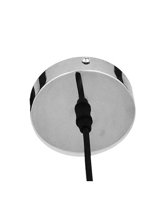 GloboStar Dixxon Pendant Light Silver with Socket E27 28x40cm