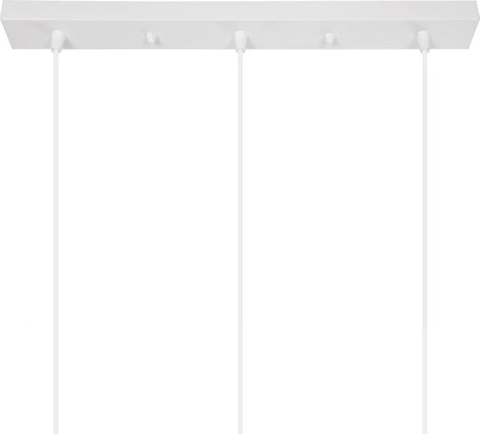 GloboStar Yasam Pendant Light White Boho with Rope for Socket E27 55x25x80cm