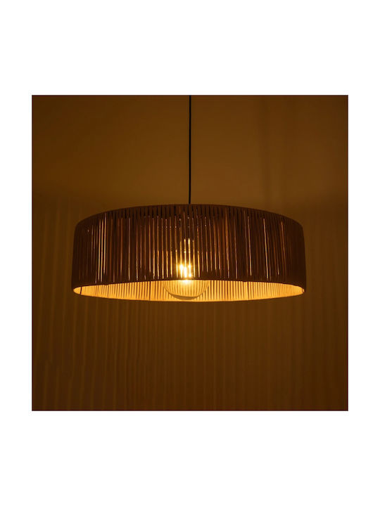GloboStar Rattan Lustră Bej Boem cu Dulie E27 55x55x90cm.