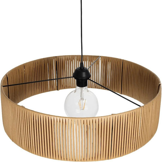GloboStar Rattan Lustră Bej Boem cu Dulie E27 55x55x90cm.