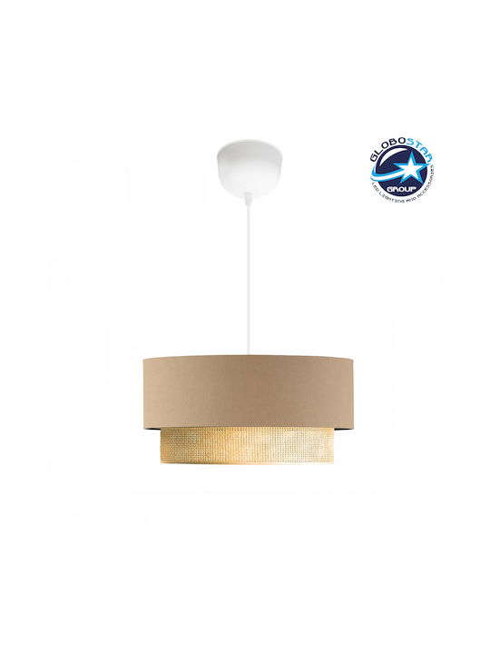 GloboStar Biggie Pendant Light Beige with Socket E27 30x30x70cm