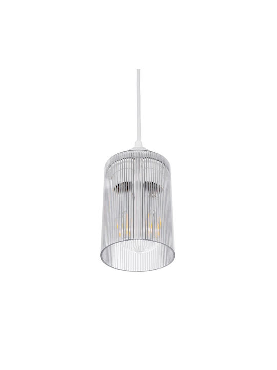 GloboStar Torus Pendant Light White Bell with Socket E27 10x10x77cm