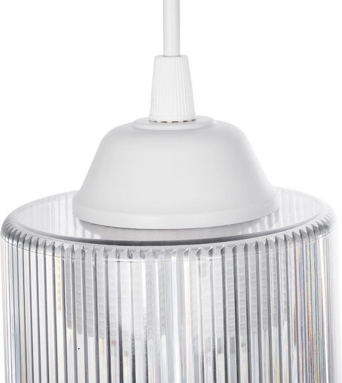 GloboStar Torus Pendant Light White Bell with Socket E27 10x10x77cm