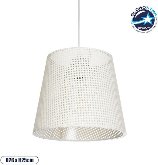 GloboStar Coney Lustră Bej cu Dulie E27 26x26x93cm.