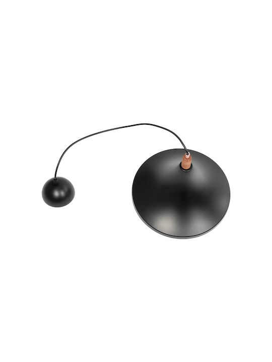 GloboStar Belfry Hängelampe Schwarz Glocke mit Fassung E27 29.5x29.5x90cm.