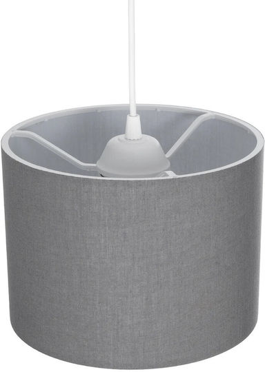 GloboStar Blaze Pendant Light Gray with Socket E27 22x22x90cm