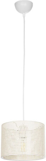 GloboStar Clairie Pendant Light White with Socket E27 22x22x93cm