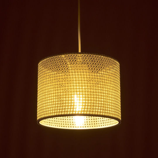 GloboStar Clairie Pendant Light White with Socket E27 22x22x93cm